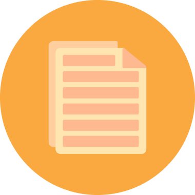 Belge. Web simgesi basit illüstrasyon