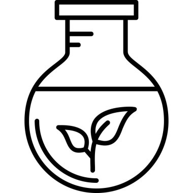 Bitki. Web simgesi basit illüstrasyon