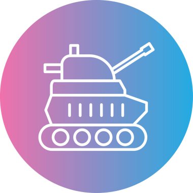 Tank ikonu vektör illüstrasyonu