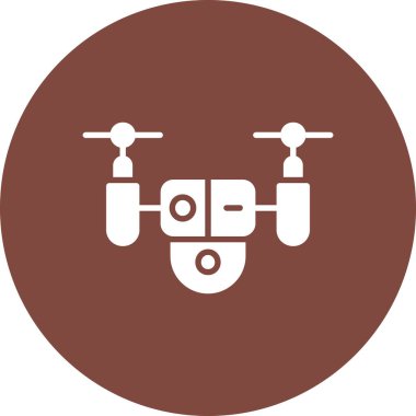 Modern b 'nin vektör illüstrasyonu insansız hava aracının ikonundan yoksun