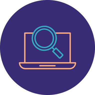 Ara. Web simgesi basit illüstrasyon