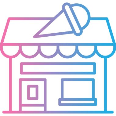 Dükkan. Web simgesi basit tasarım