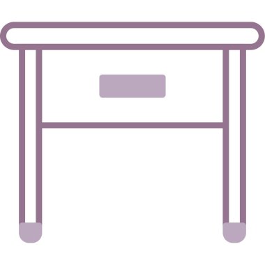 Masa. Web simgesi basit illüstrasyon