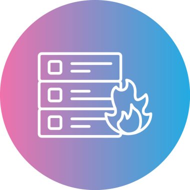 Ateş simgesinin vektör illüstrasyonu