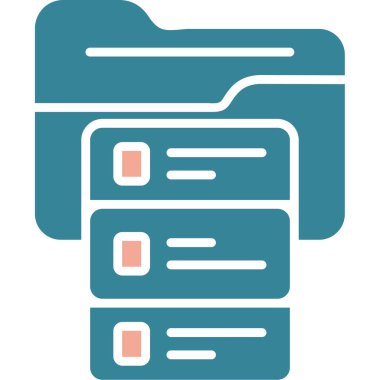 Belge. Web simgesi basit illüstrasyon