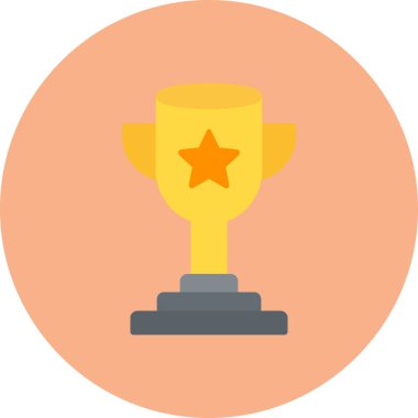 Kupa. Web simgesi vektör illüstrasyonu