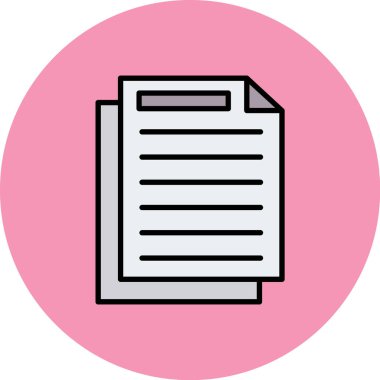 Vektör belgesi Simge illüstrasyonu