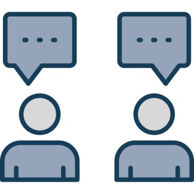 sohbet baloncukları vektör kümesi simgeleri.