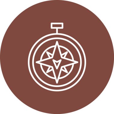 pusula simgesi modadan izole edilmiş arkaplan