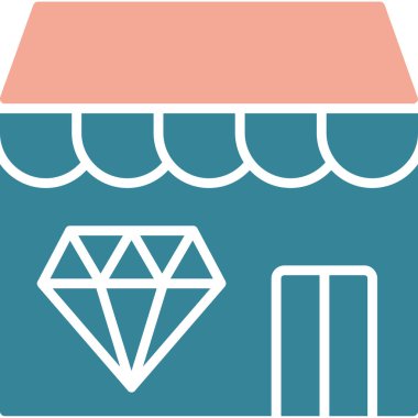 Elmas simgesi vektör illüstrasyonu