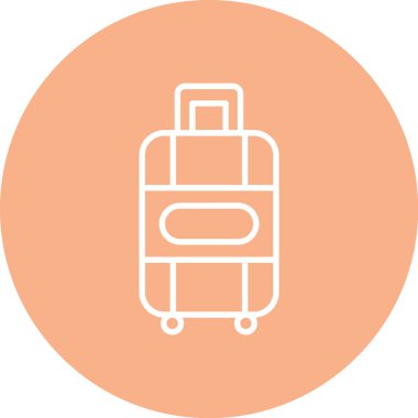 Çanta simgesinin vektör illüstrasyonu