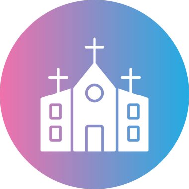 Hıristiyan kilisesi vektör illüstrasyonu