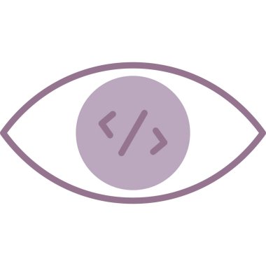 Göz simgesi vektör illüstrasyonu