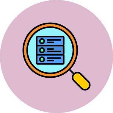 Arama simgesi vektör illüstrasyonu