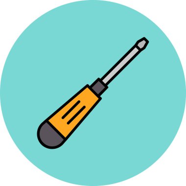 tornavida ikonu vektör çizimi