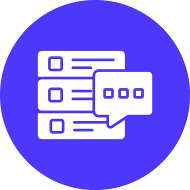 Sohbet simgesinin vektör illüstrasyonu