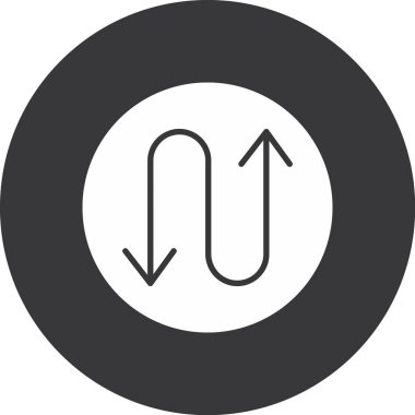 ok simgesi vektör illüstrasyonu