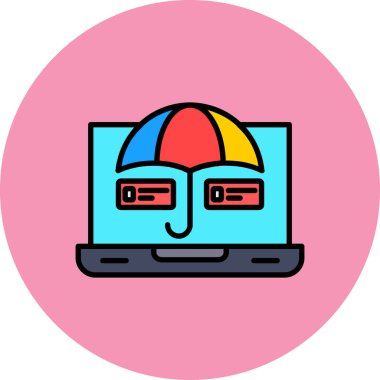 bilgisayar simgesi vektör illüstrasyonu