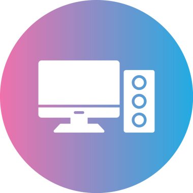 Bilgisayar. Web simgesi basit illüstrasyon