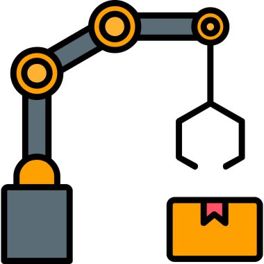 Robotik kol robot simgesi - taslak biçimi