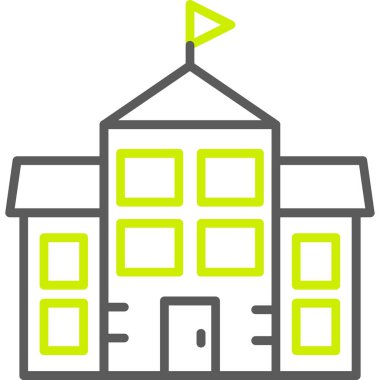 Bina. Web simgesi vektör illüstrasyonu