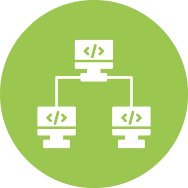 Sunucu. Web simgesi basit illüstrasyon