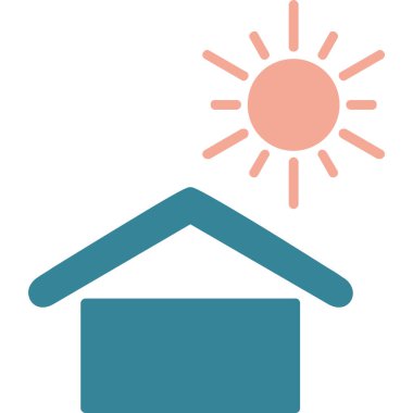 Güneş Simgesi Vektör illüstrasyonu