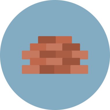 brick. Web simgesi basit illüstrasyon