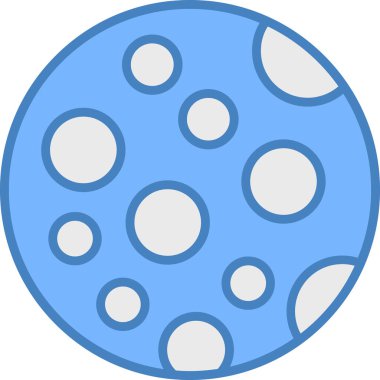 Gezegen ikonu vektör illüstrasyonu