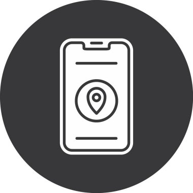 GPS konum simgesi, vektör