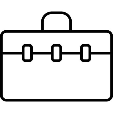 Çanta. Web simgesi basit illüstrasyon