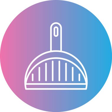 Benzersiz kapital vektör çizgisi simgesi