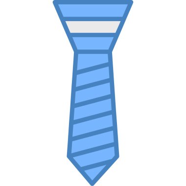 Kravat simgesi. Web için kravat vektör simgelerinin özet çizimi