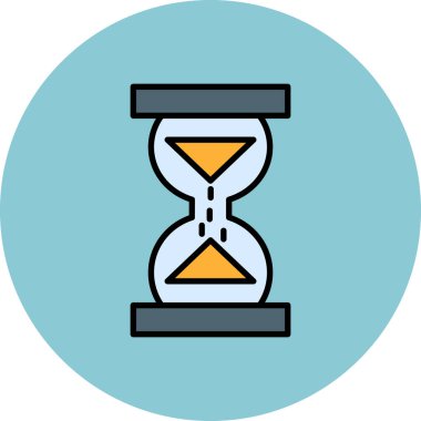 kum saati vektör resimleme simgesi