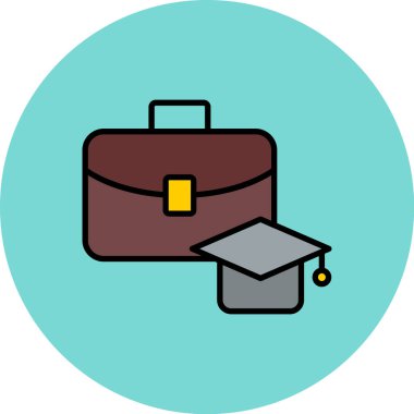 Mezuniyet şapkası Basit resimleme