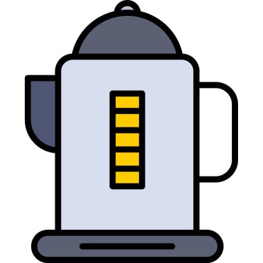 Kettle simge vektör illüstrasyonu