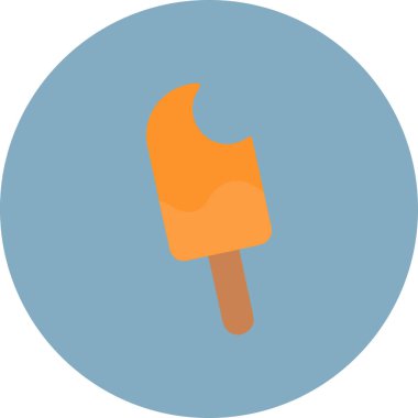 dondurma ikonu vektör illüstrasyonu