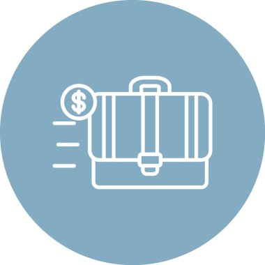 Çanta. Web simgesi, modern biçim