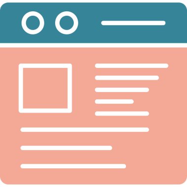 Web arayüzü tasarım simgesi