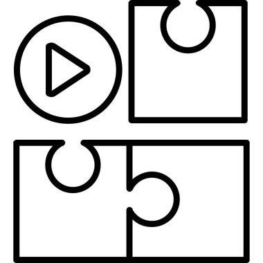 play web icon simple illustration