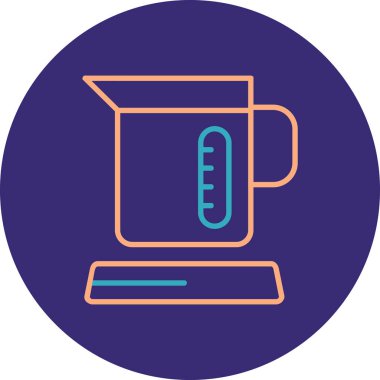 Bir kahve simgesinin vektör çizimi