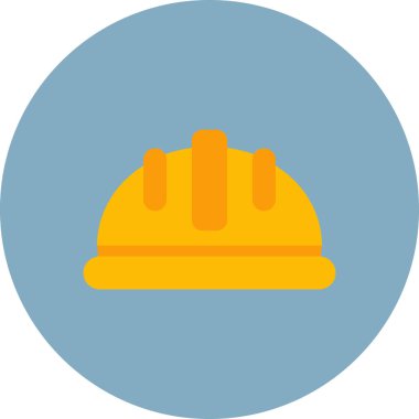 Miğfer. Web simgesi basit illüstrasyon