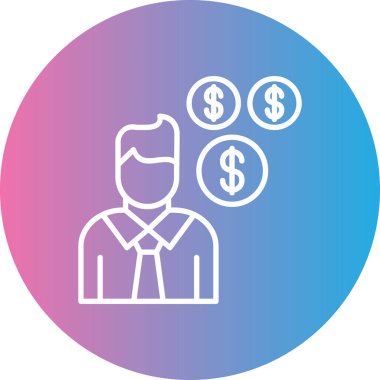 İş simgesinin vektör illüstrasyonu