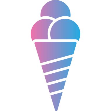 Tek bir izole koninin vektör çizimi