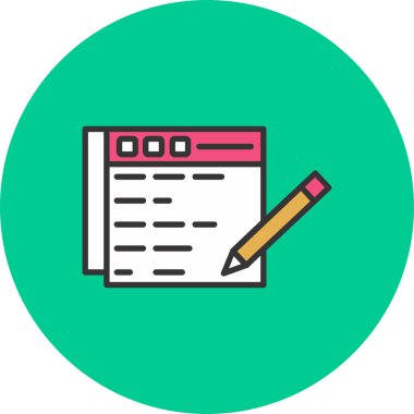 clipboard with pen vector illustration