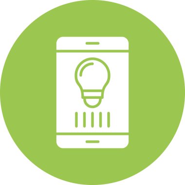 akıllı telefon simgesi soyut arka grupta izole edildi