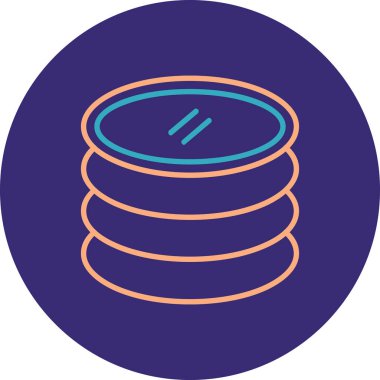 Bozukluklar. Web simgesi basit illüstrasyon