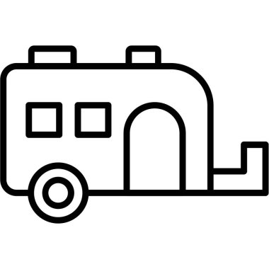 kamp çadırı simgesi ana hatlarıyla