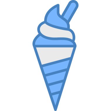 Dondurma. vektör illüstrasyonu