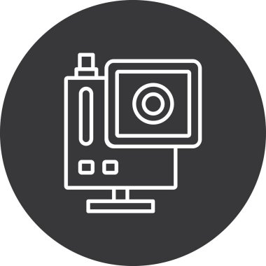 Modern simgenin vektör illüstrasyonu